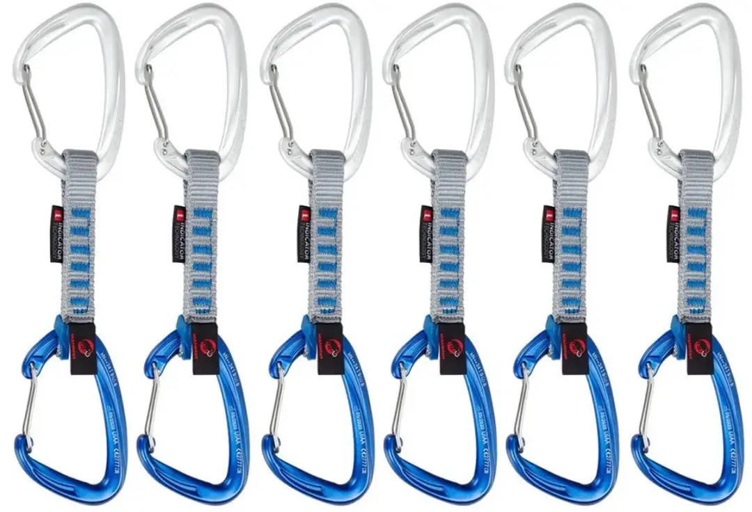 Mammut Crag Wire Indicator Quickdraw 6 Stuks - 10cm - Zilver