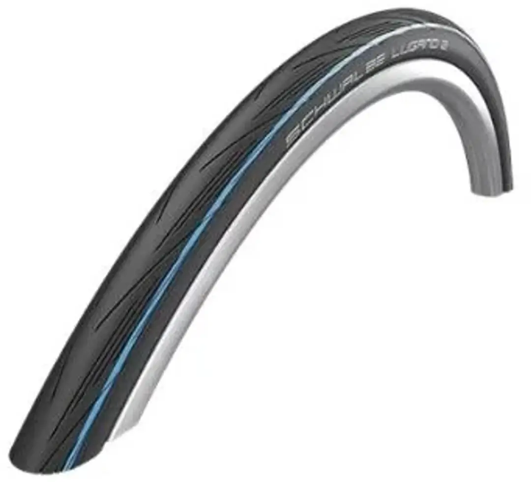 Buitenband Schwalbe Lugano 2 K-Guard 28 x 1.00 / 25-622 mm - zwart met blauwe strepen