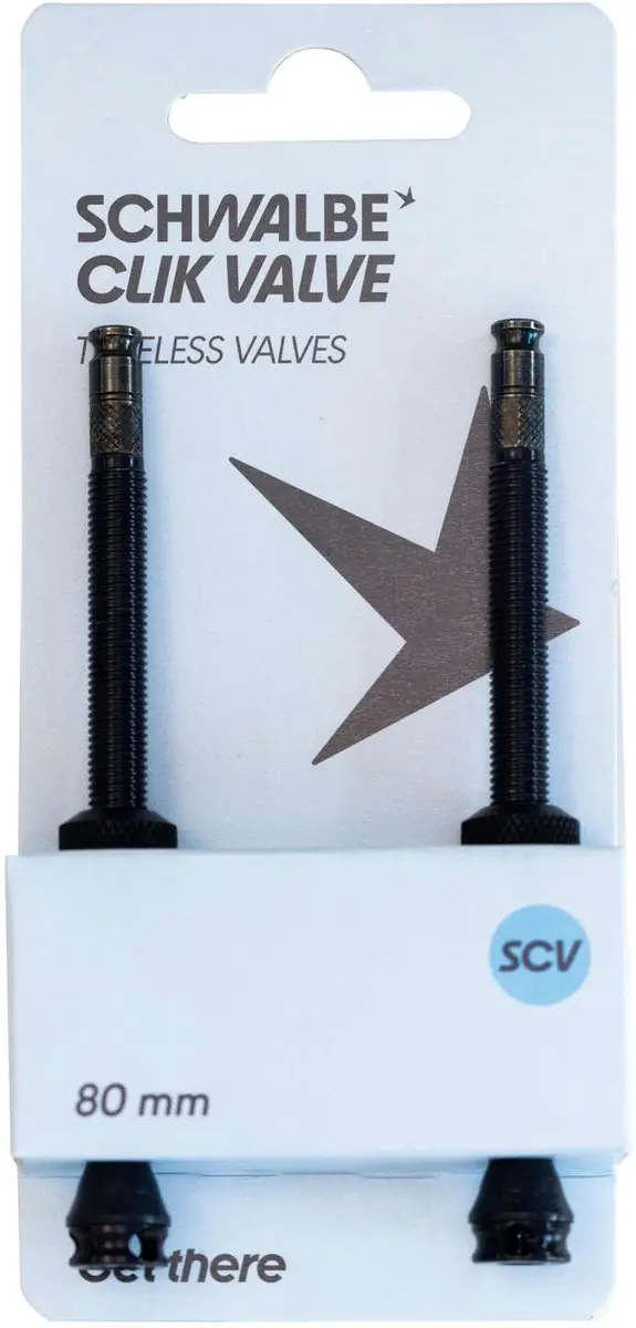 Schwalbe Clik Valve Tubeless Ventiel 80mm - Set van 2