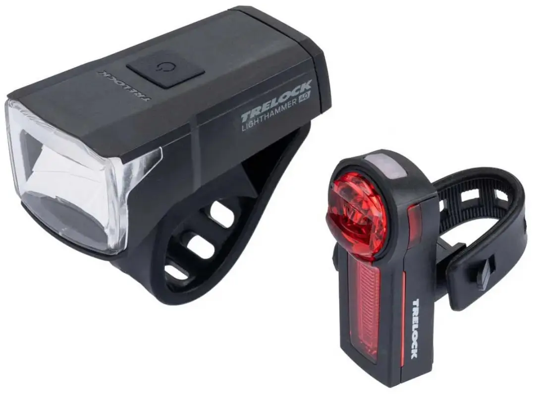 TRELOCK Lighthammer 40 USB & Vector Basic Verlichtingsset - 40 Lux - Zwart