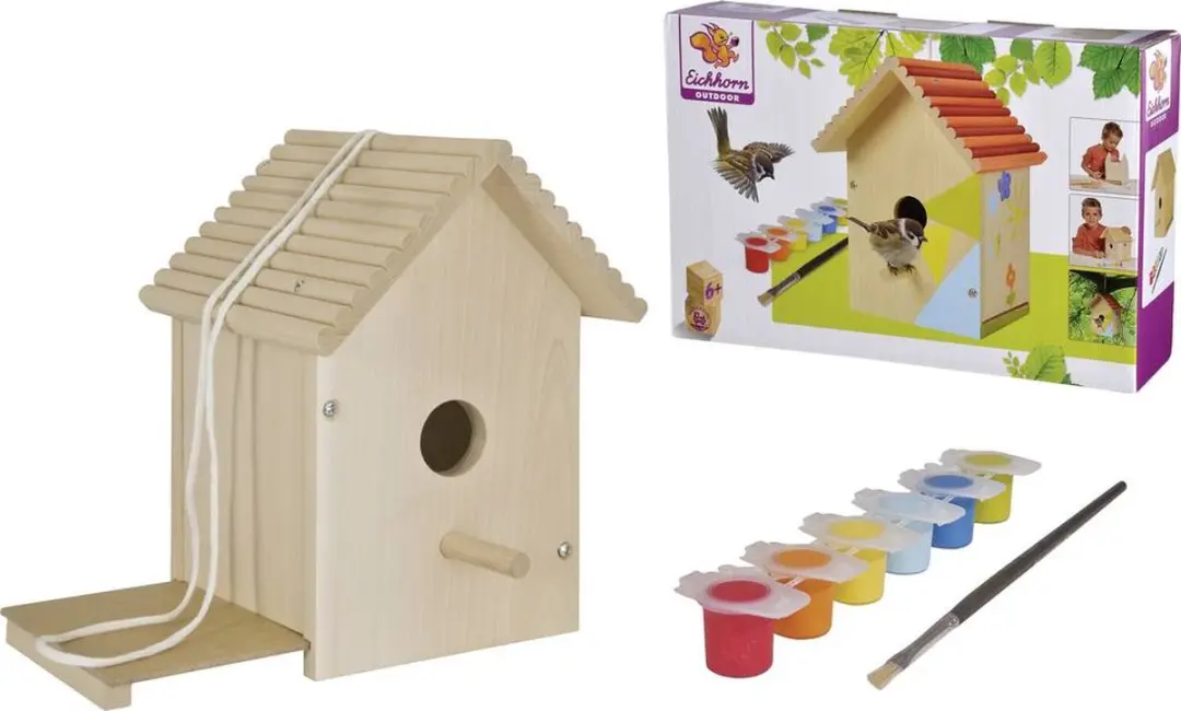 Eichhorn Vogelhuisje Meerkleurig - 14cm