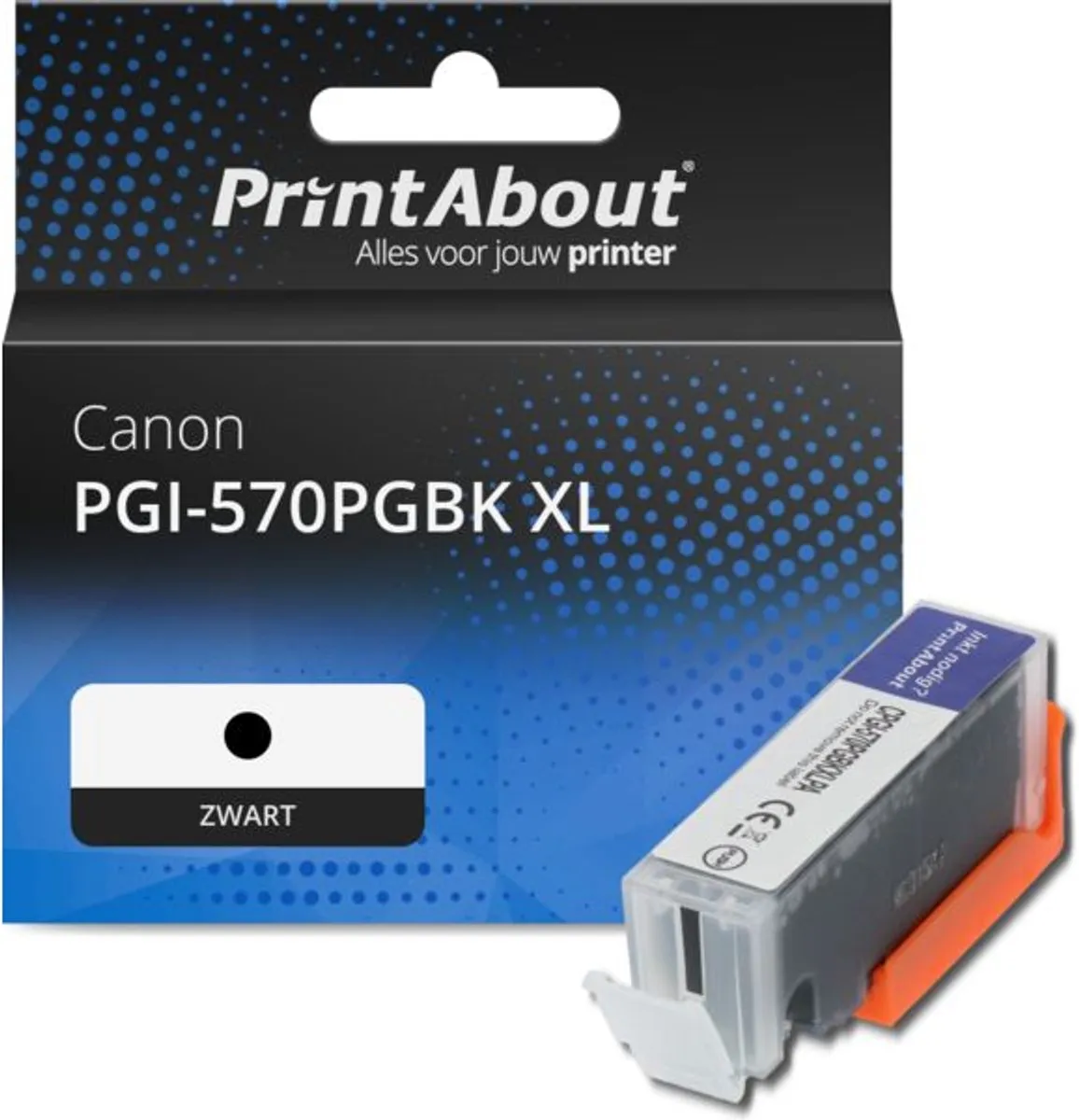 PrintAbout PGI-570PGBK XL Inktcartridge - Zwart