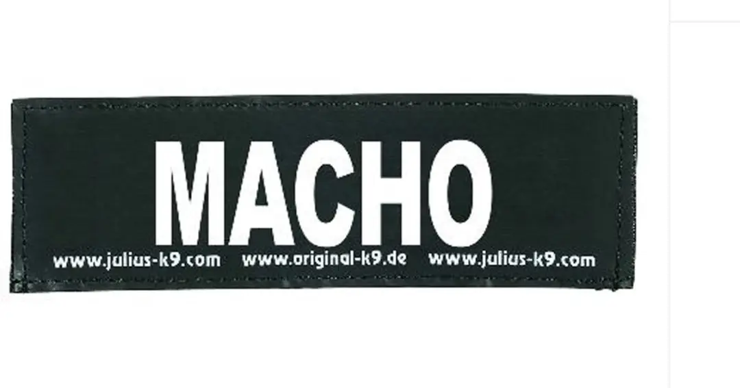 Julius K9 Macho Halsbandlabel 20x80mm