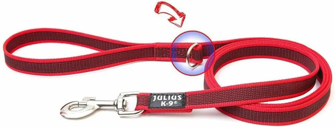Julius K9 Antislip Lijn Rood 1,8m