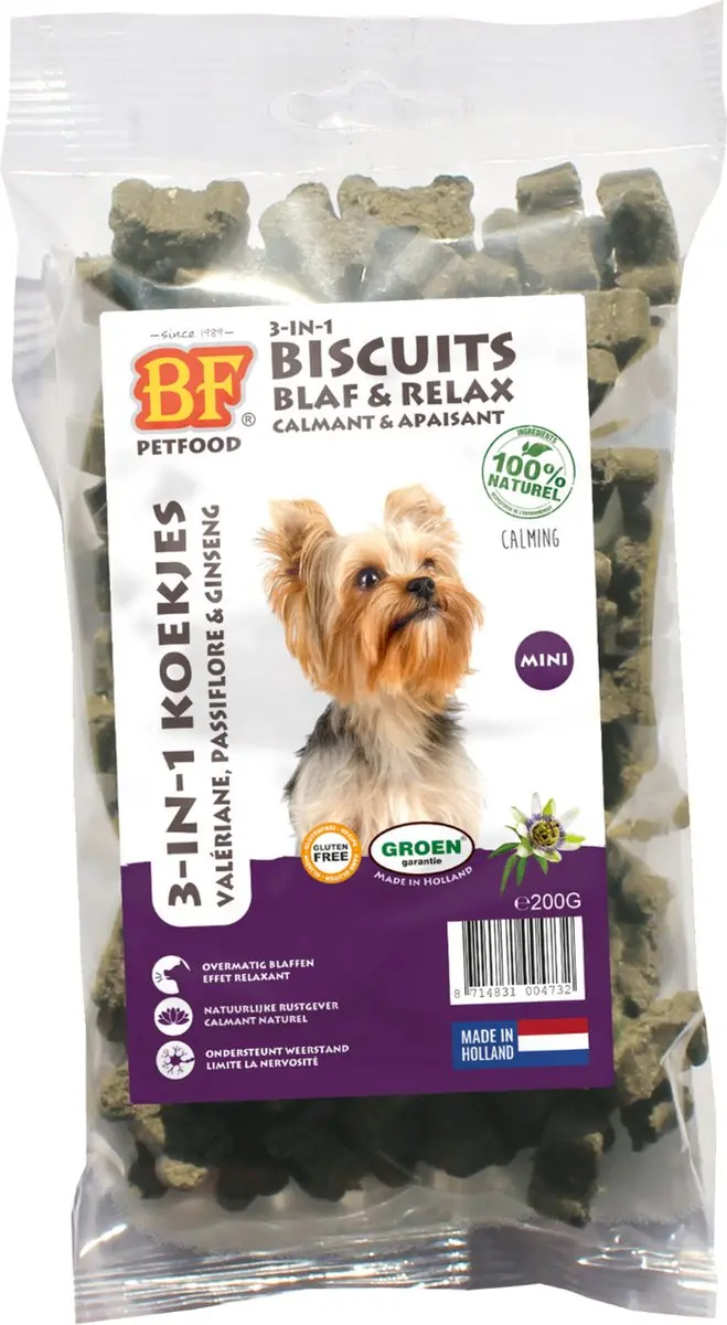 BF Petfood Biofood 3-in-1 Hondenkoekjes Blaf & Relax 200g