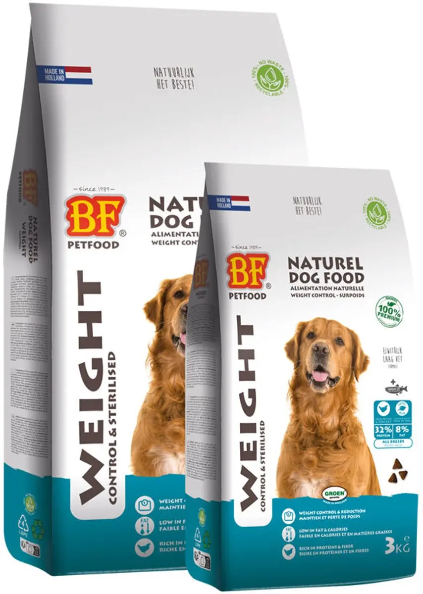 BF Petfood Weight Control Hondenvoer 12.5kg