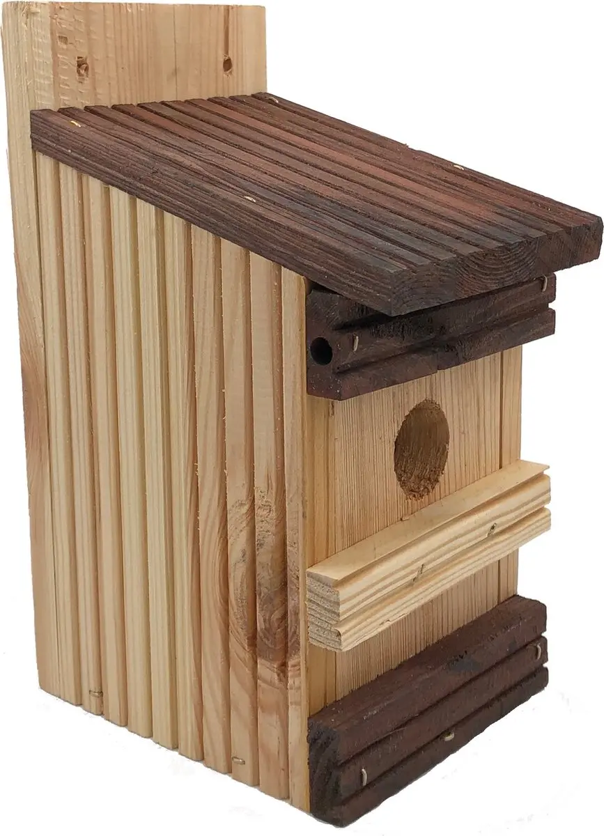 GARDEN SPIRIT Vogelhuisje Pimpelmees Nestkast ingang Ø 27 mm 13 x 11 x 25 cm