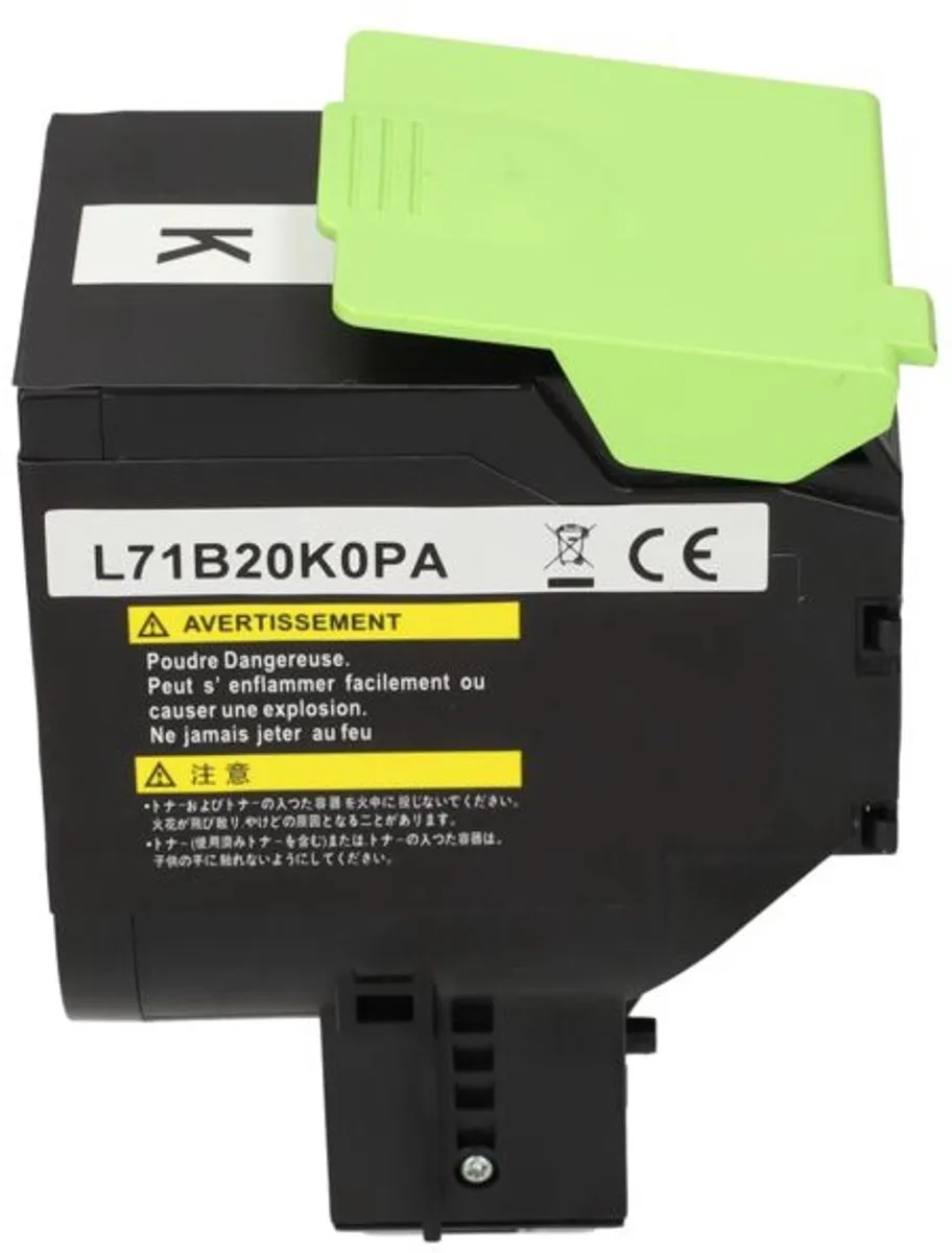 PrintAbout Lexmark 71B20K0 Toner - Zwart