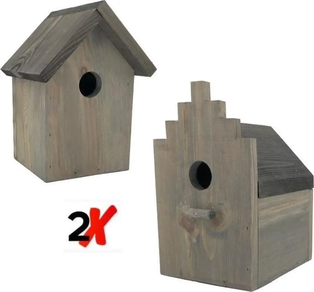 GARDEN SPIRIT 2x model Vogelhuisje Huisje