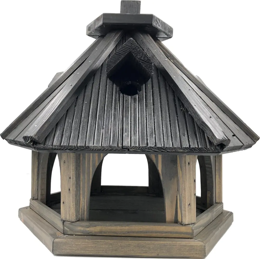 GARDEN SPIRIT Groot Vogelvoederhuisje 50 x 38 x 45 met Nestkast Vogelhuisje