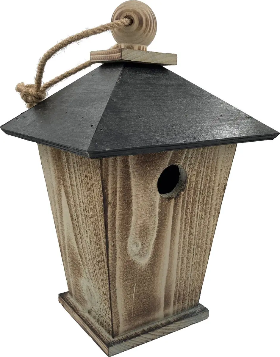 GARDEN SPIRIT Vogelhuisje hangend aan touw Nestkast 20 x 20 x 32 cm