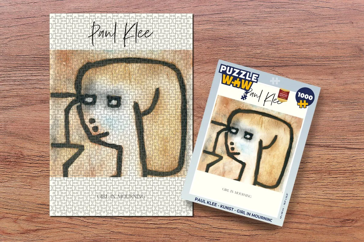 PuzzleWow Paul Klee Girl in Mourning Legpuzzel 1000 Stuks - Multicolor