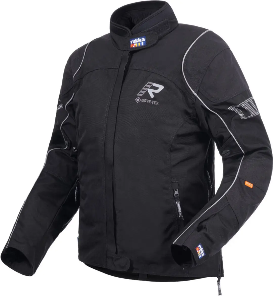 Rukka Traverina Dames Zwart Zilver Textiele Motorjas