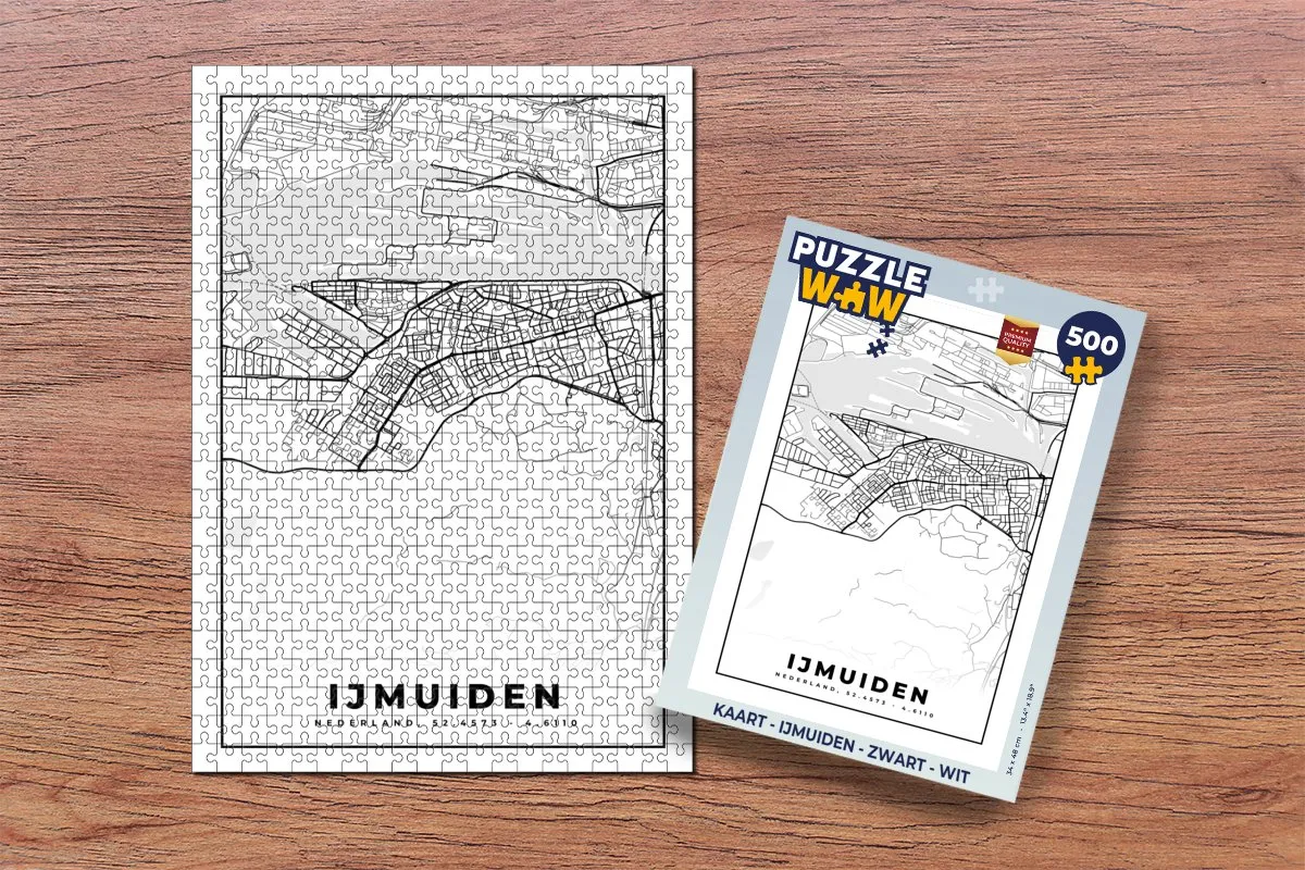 PuzzleWow IJmuiden Legpuzzel 500 Stuks - Multicolor