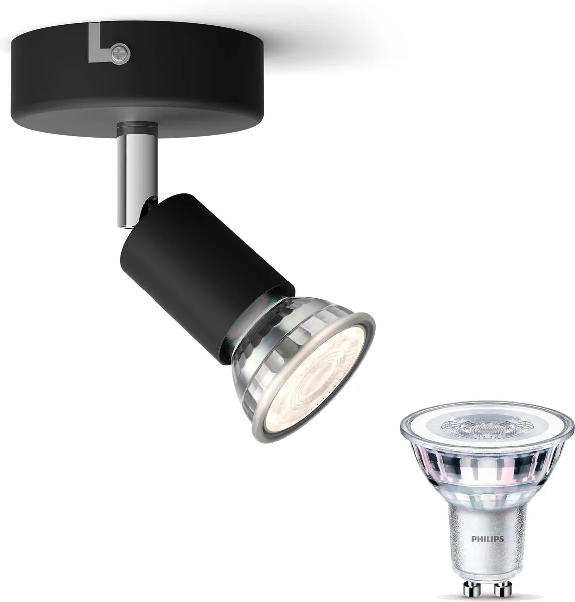 Philips Limbali Opbouwspot Zwart