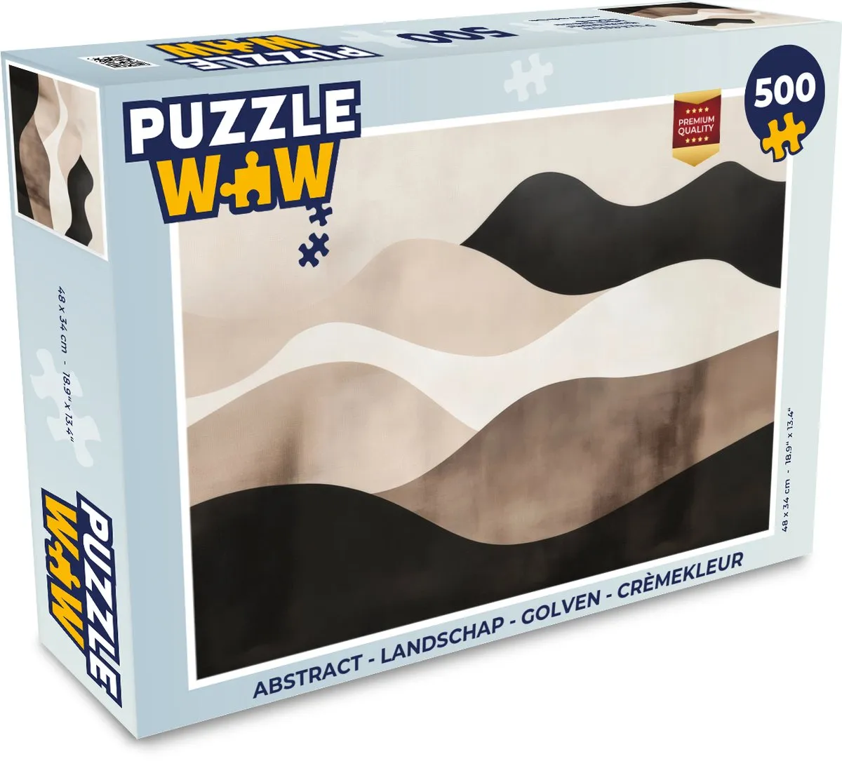 PuzzleWow Abstract Landschap Golven Legpuzzel 500 Stuks