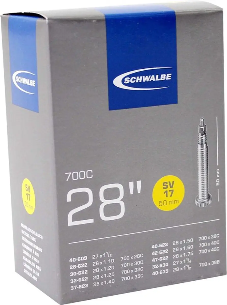 Schwalbe Binnenband 28x1.75 - Frans ventiel - Zwart