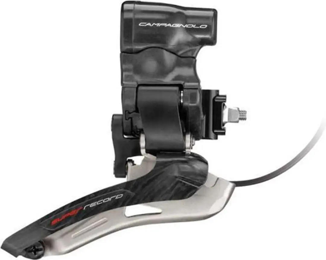 Campagnolo voorderailleur Super Record EPS 12V carbon/Aluminium zwart