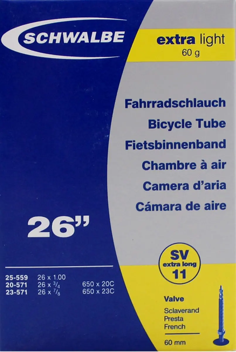 Schwalbe SV11 Binnenband 26x20/25-559/571 - 60mm Presta