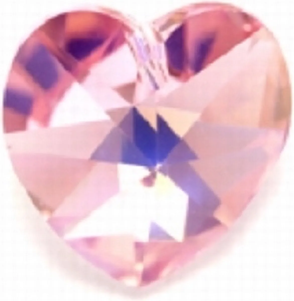 Swarovski Elements Hart 18x18mm Light Rose AB