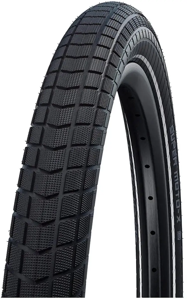 Schwalbe Super Moto-x Hybrid Addix 20´´ X 4.00 Stevige Urbanband Zilver 20´´