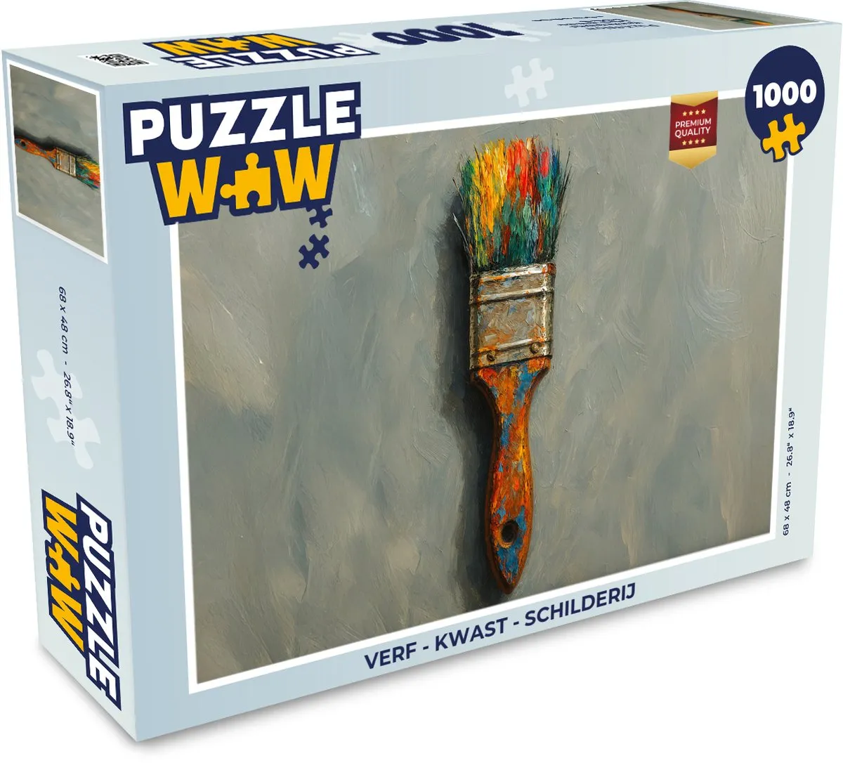 PuzzleWow Legpuzzel 1000 Stuks - Kwast