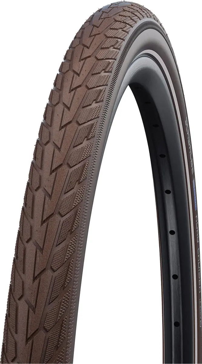 Schwalbe Road Cruiser K-Guard 26x1.75 Buitenband - Bruin met reflectie