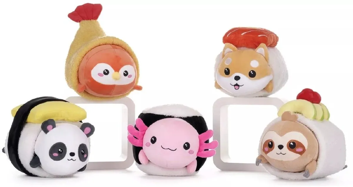 Topknuffels Luiaard Sushi Knuffel 16cm - Luiaard