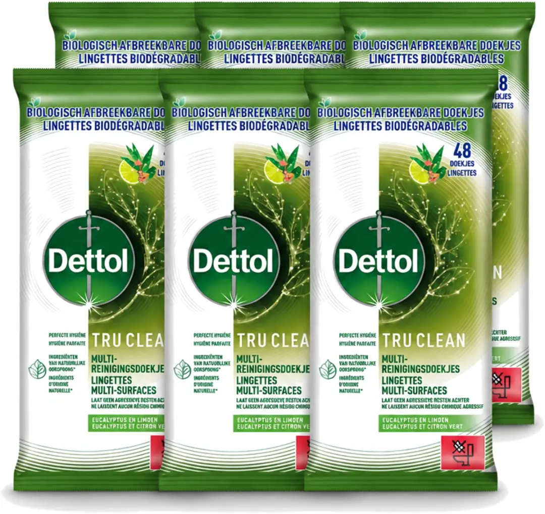 6 x Dettol Tru Clean