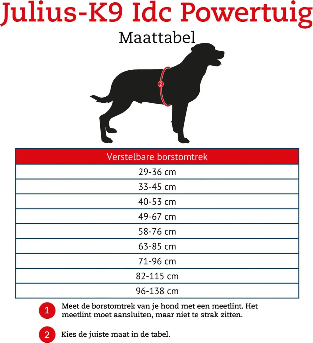 Julius K9 IDC Powertuig 3XL - Zwart