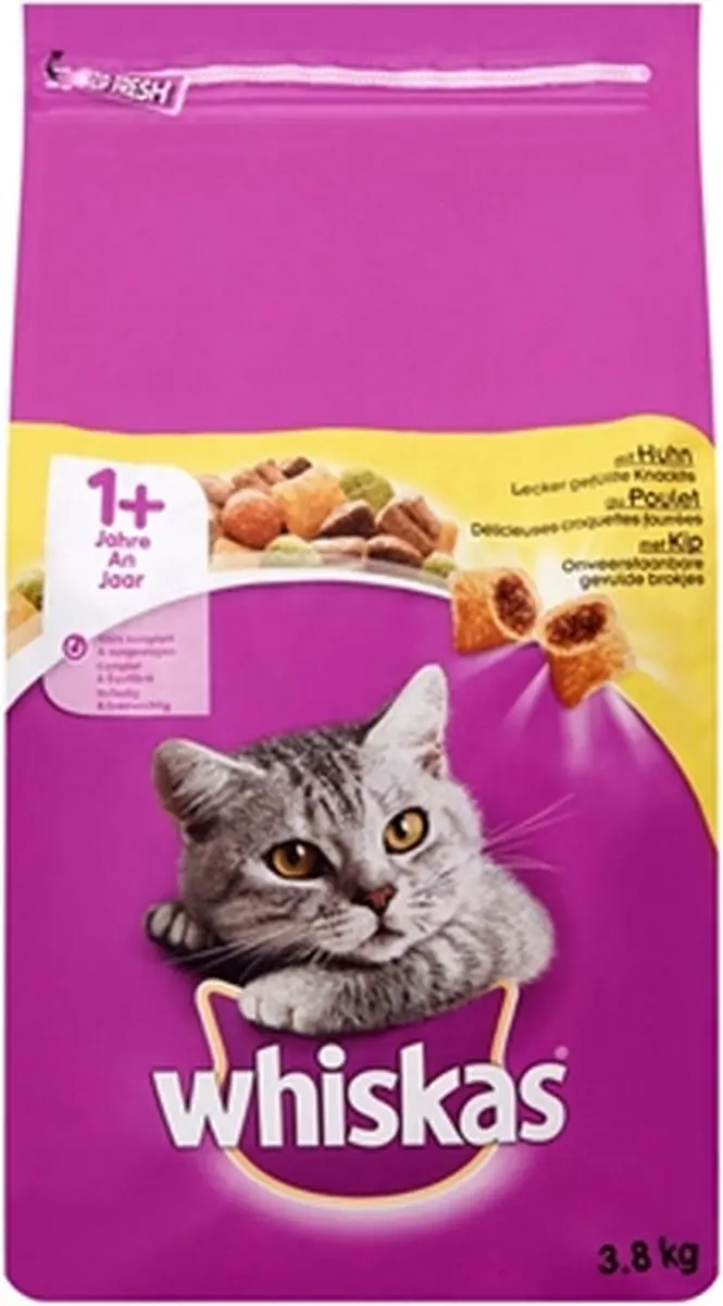 Whiskas droog adult kip