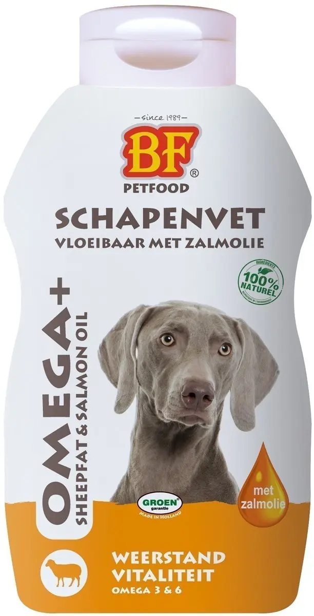BF Petfood Schapenvet met Zalmolie 500ml