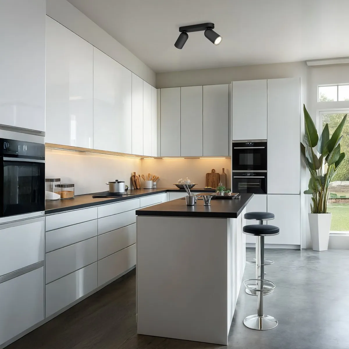 Philips Pongee Opbouwspot 2-lichts - Zwart - afbeelding 6 van 6