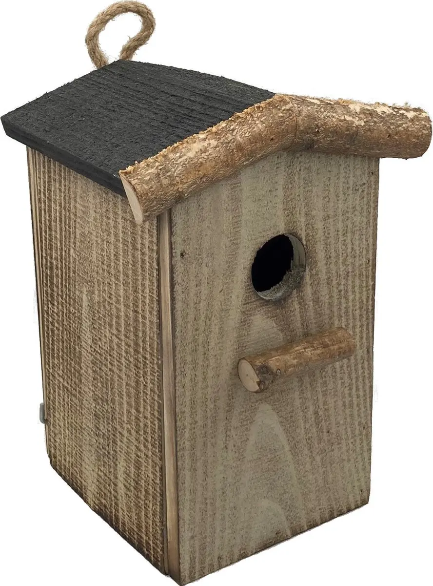 GARDEN SPIRIT Nestkastje 14 x 12 x 23 cm Vogelhuisje gevlamd