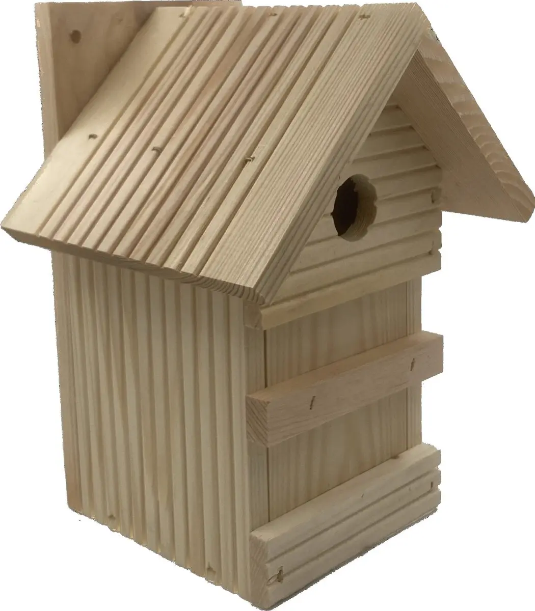 GARDEN SPIRIT Vogelhuisje 17 x 18 x 24 cm Nestkast naturel