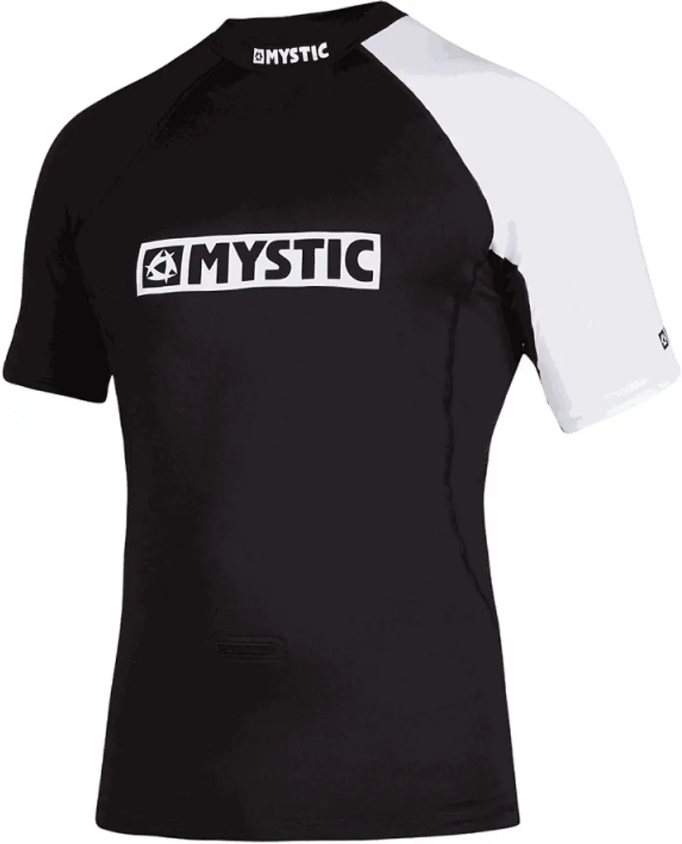 Mystic Event Rashvest Chest Logo Korte Mouw Rash Guard Zilver L