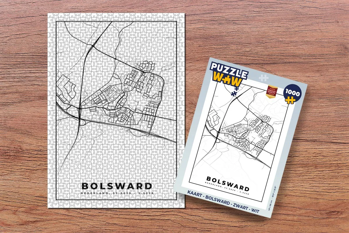 PuzzleWow Bolsward Puzzel - 1000 Stuks - Multicolor