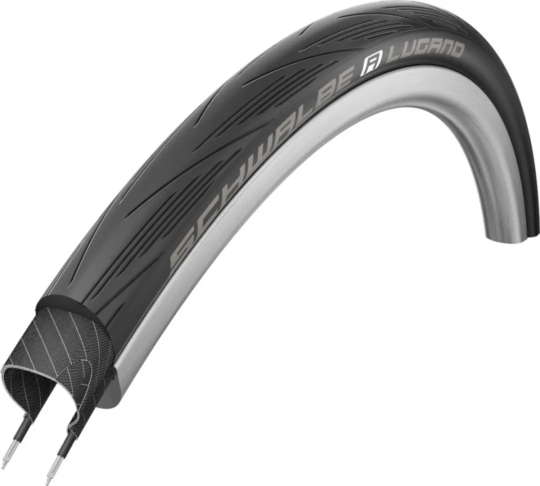 Schwalbe Lugano II 700x25C Buitenband - Zwart
