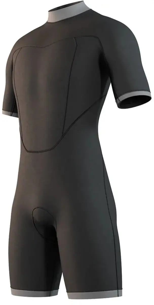 2026 Mystic Heren Brand 3/2mm Rug Ritssluiting Shorty Wetsuit 35000.25