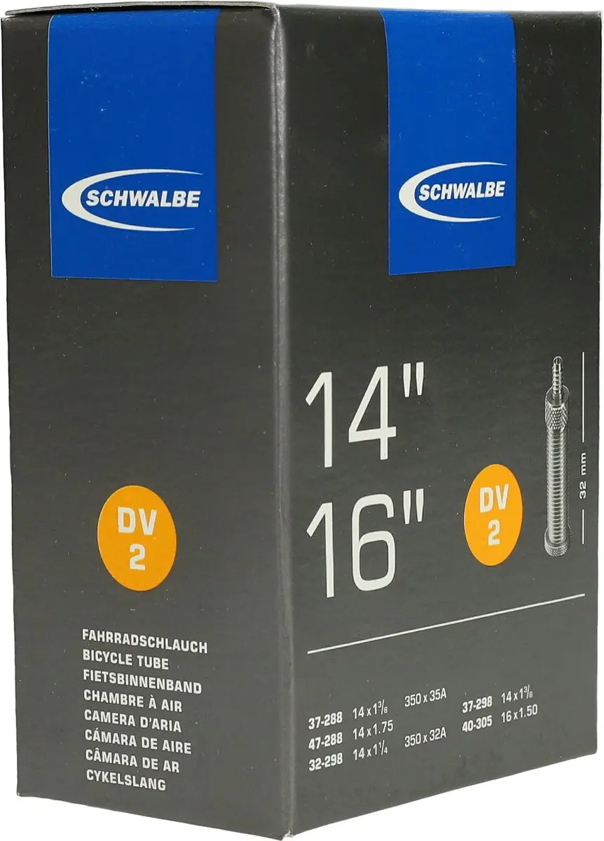 Schwalbe DV2 14/32-47 Binnenband - 32mm Ventiel