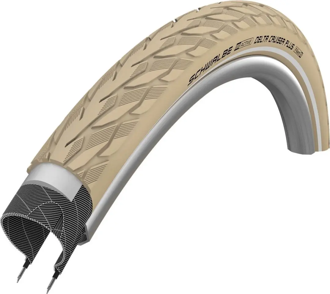 Schwalbe Buitenband Delta Cruiser Plus 26x1 3/8" Beige
