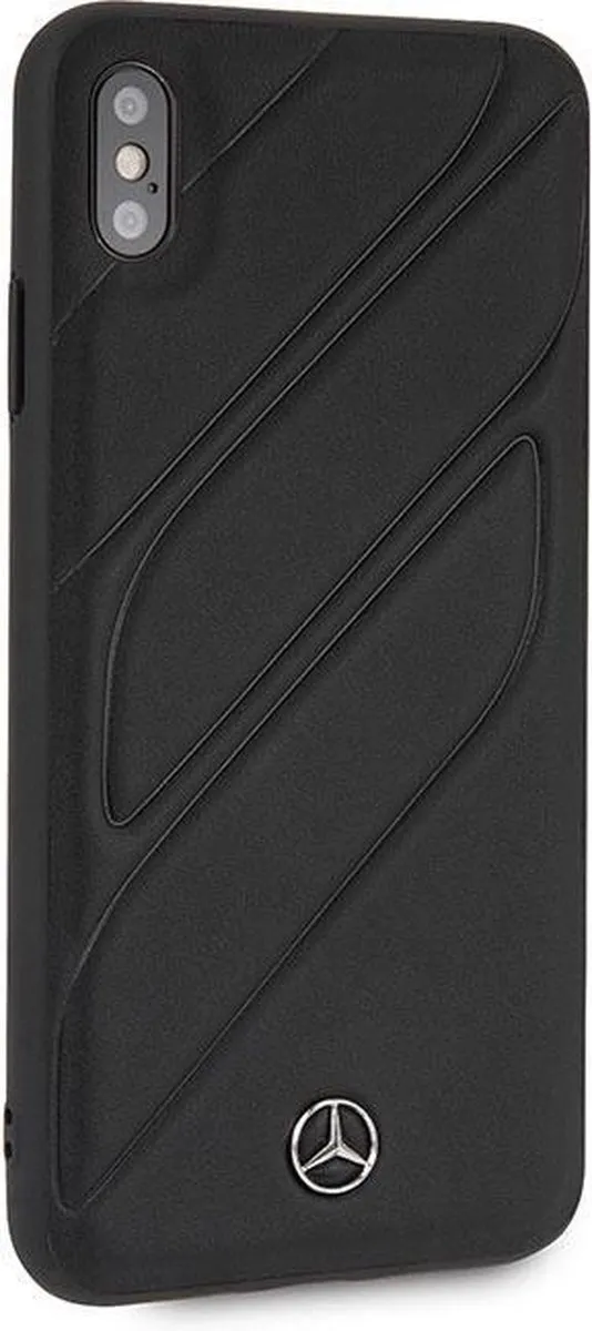 Mercedes-Benz Elegance Hoesje iPhone Xs Max - Zwart - S203-7 - afbeelding 4 van 6
