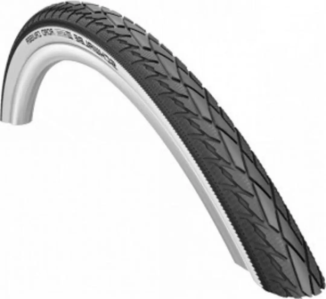Buitenband: Schwalbe Road Cruiser (K-guard)Kleur: Zwart/creme zonder reflectieMa