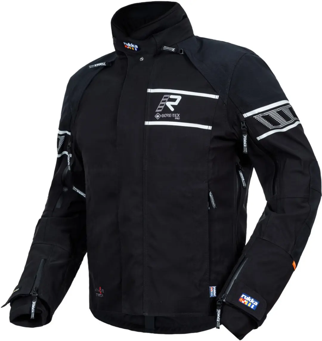 Rukka Rapto-R Zwart Zilver Textiele Motorjas