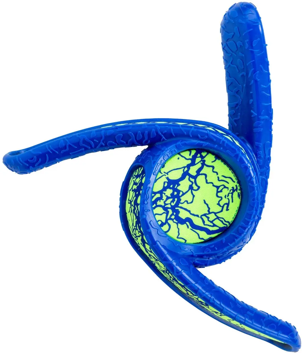 Kong whirlz throw blauw / groen 20,5x5x20,5 cm