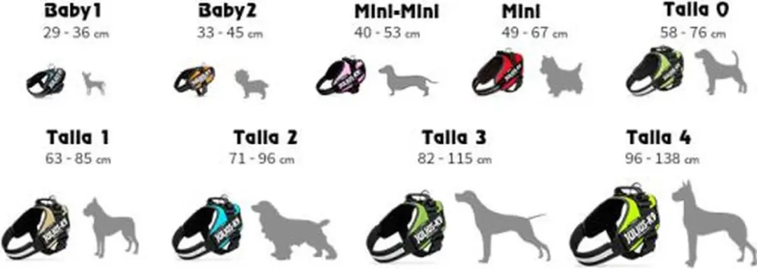 Julius K9 IDC Powertuig XXS - 33-45cm 2-5kg - Zwart
