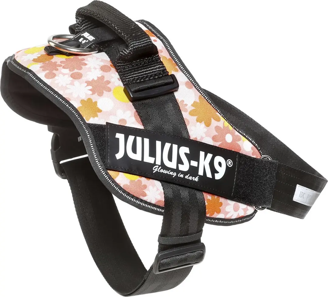Julius K9 IDC Powertuig 2XL - Roze met bloemen