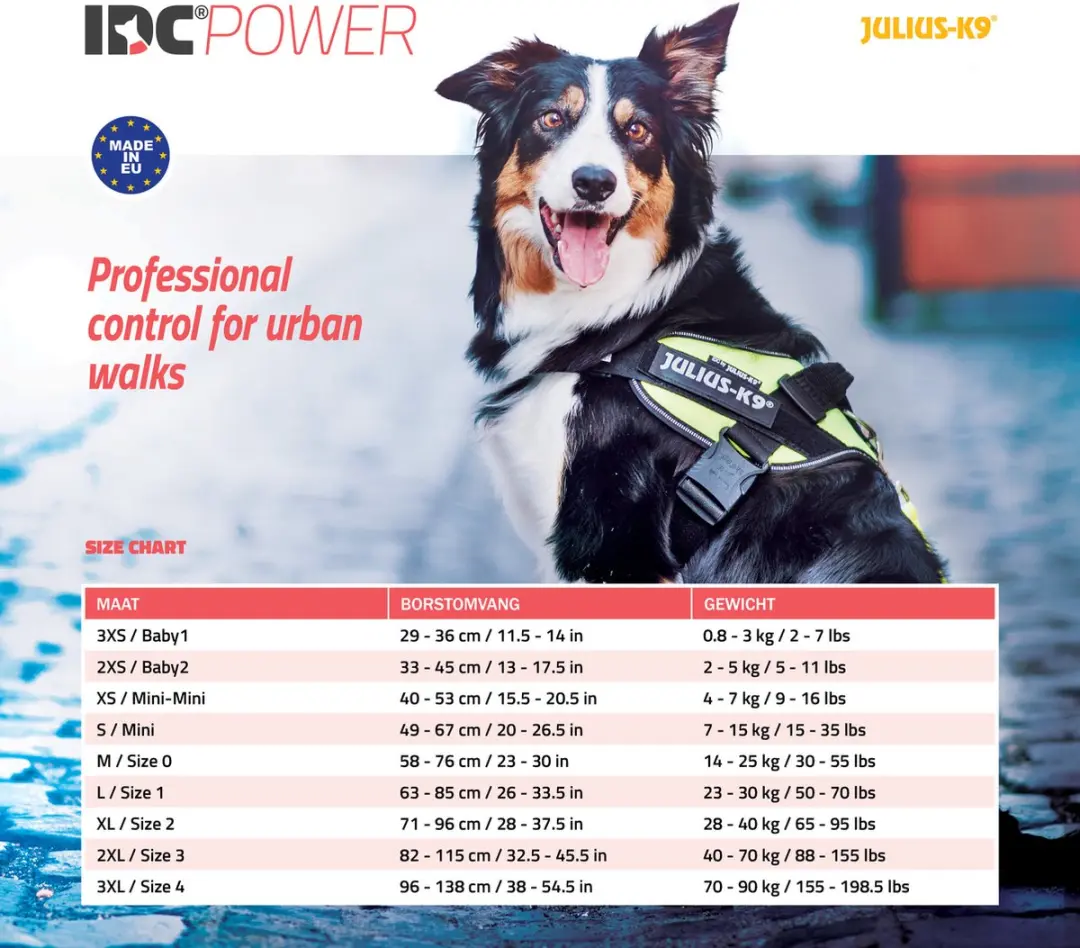 Julius K9 IDC Powertuig 3XS - Donkergroen