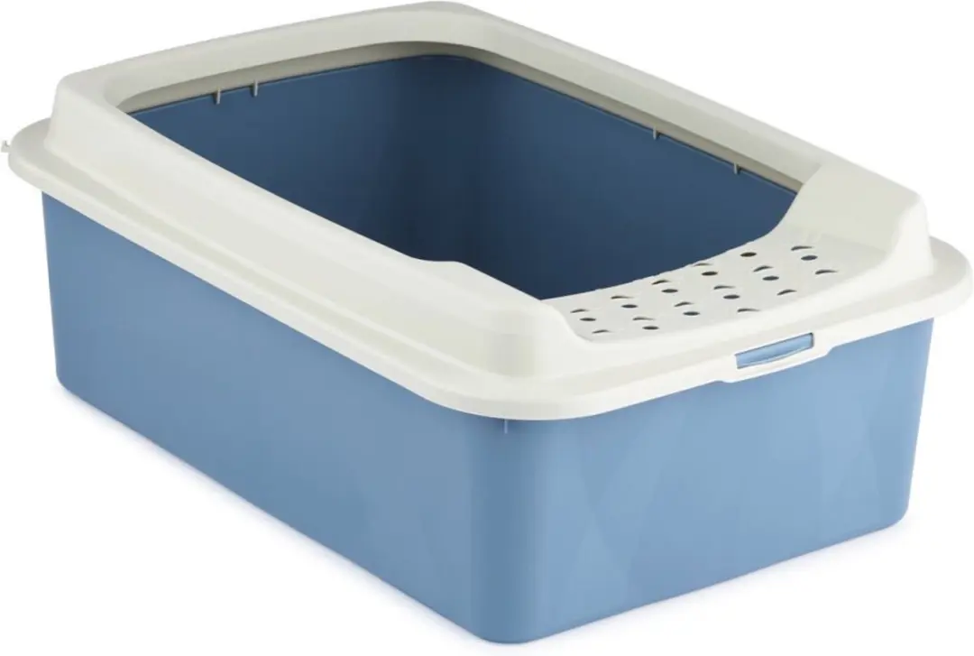 Rotho My Pet Bonnie Kattenbak - 56x17x40cm - Blauw/Wit