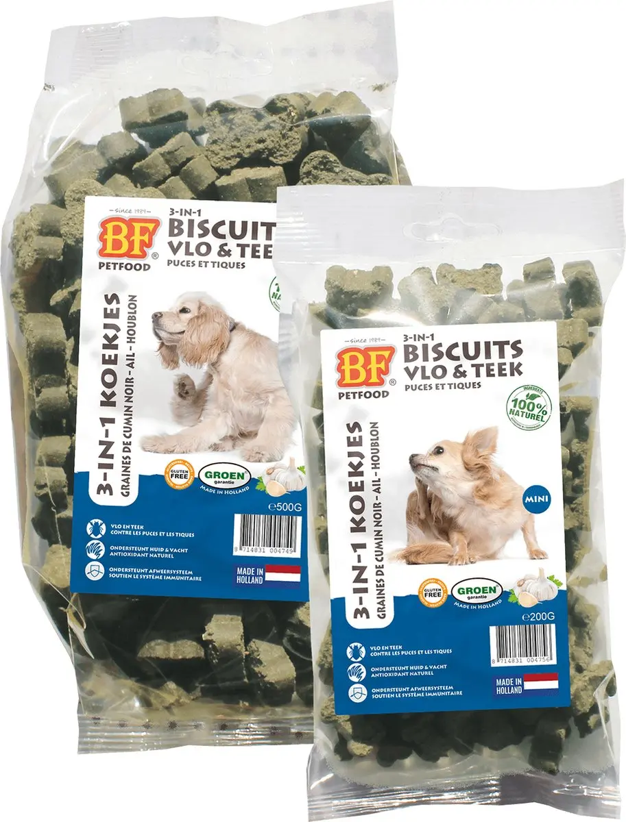 BF Petfood 3-in-1 Koekjes Vlo & Teek 200g